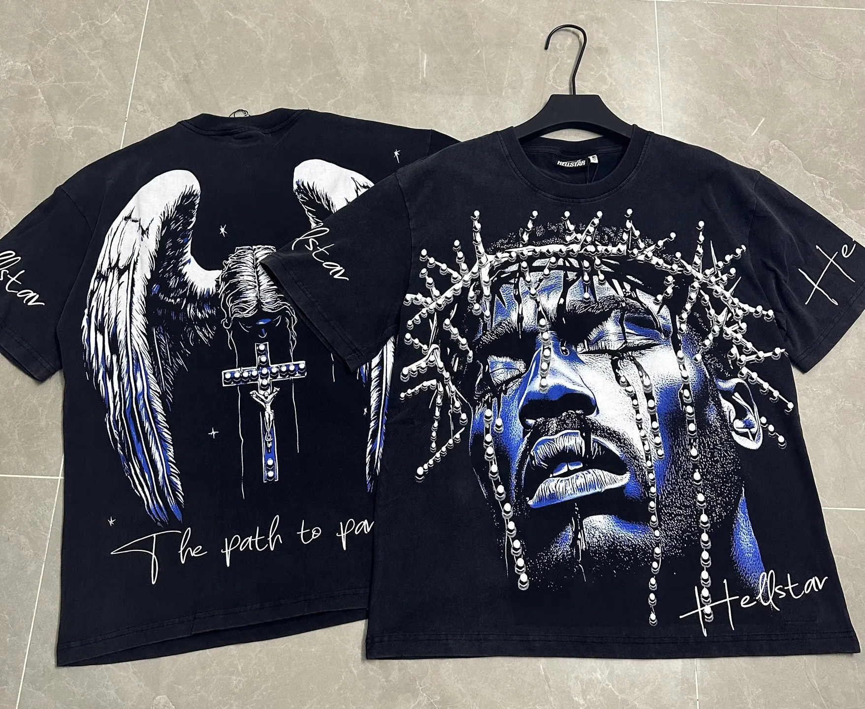 950# Black I P62 Hellstar T （fabric):32 250 Sizes（size）：S-M- L- X L （colour）： Black